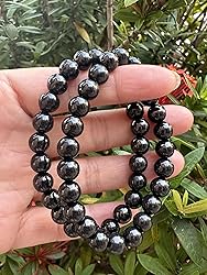 Shungite Crystal Bead Bracelet 8mm, Wholesale