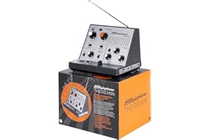 Stylophone Theremin – Award-Winning Portable Touch-Sensitive Synthesizer with Retro Analog Sound, Built-In Speaker, Delay & Vibrato Effects, Slider Control, Compact Battery-Powered Design