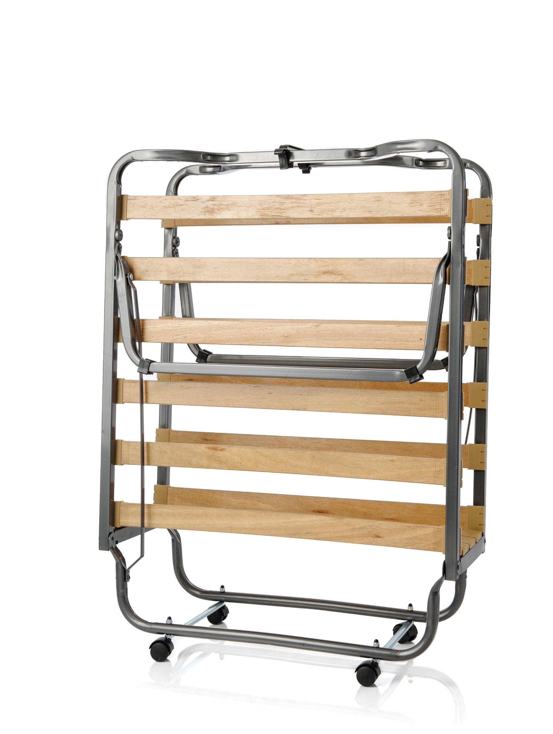 Milliard Super Strong Portable Twin Size Folding Rollaway Bed, with Wooden Slats and Comfortable