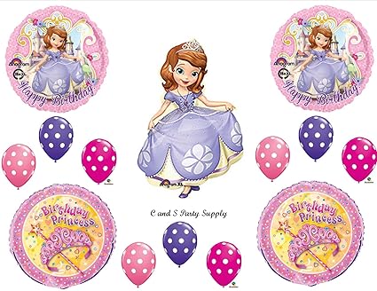 Amazon Com Princess Sofia The First Happy Birthday Party Balloons