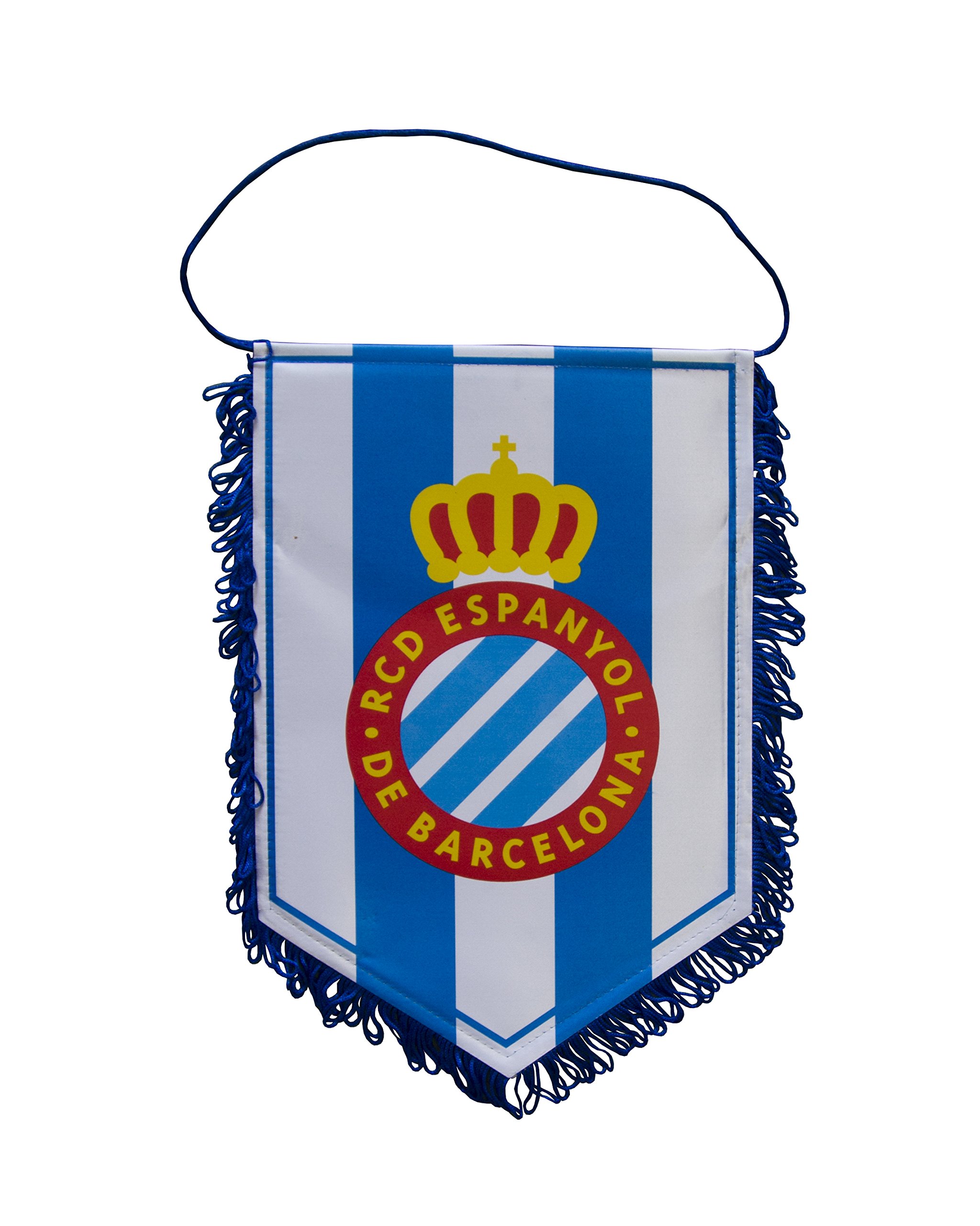 RCD Espanyol BANESP Pennant, Blue/White, 28 x 19 cm