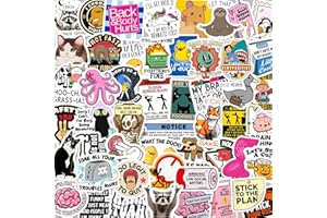130 Funny Stickers for Adults - Sarcastic Humor & Meme Sticker Pack, Waterproof Vinyl Decals for Water Bottles, Laptop, Car B