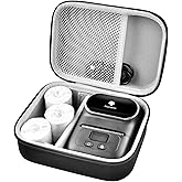 Case Compatible with Phomemo M110 Label Maker - Portable Mini Bluetooth Thermal Label Maker Carrying Storage Bag for Printer Labels, USB Cable and Accessories Black (Box Only)