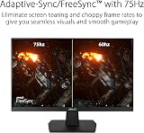 ASUS VA247HE 23.8" Full HD 75Hz Adaptive-Sync Eye Care Monitor Frameless Wall view 3