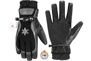 HANDLANDY Winter Work Gloves for Men Women, 3M Thinsulate Insulated Thermal Waterproof Skiing Hiking Cold Weather Gloves