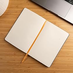 Milkmochabear Hello World Dot Grid Notebook in Navy