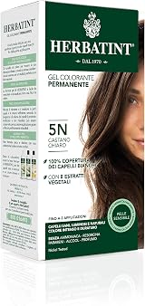Herbatint Hair Dye 5N Light Chestnut Permanent Herbal Colour Gel 150ml