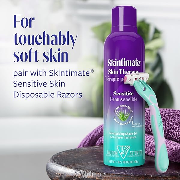 SKINTIMATE MOISTURIZING SHAVE GEL SENSITIVE SKIN 7 OZ.