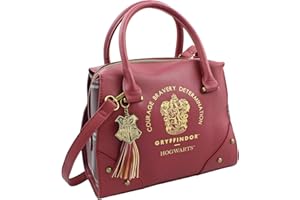 BIOWORLD Harry Potter Purse Designer Handbag Hogwarts Houses Womens Top Handle Shoulder Satchel Bag