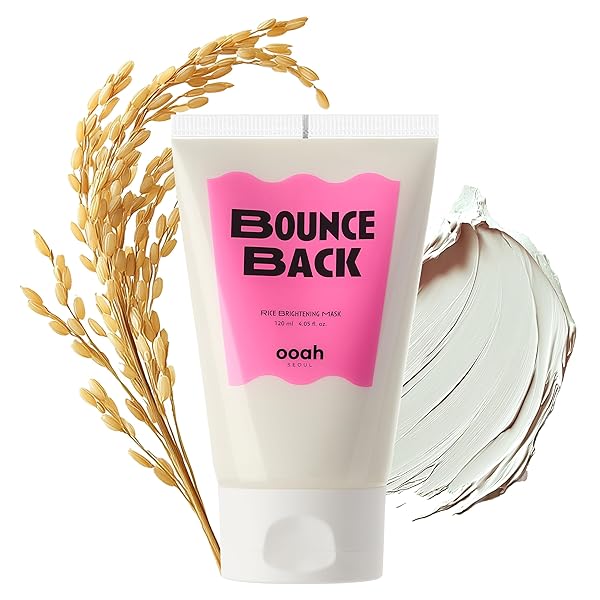 OOAH SEOUL BOUNCE BACK BRIGHTENING RICE FACE MASK | KOREAN SKINCARE FOR RADIANCE & ELASTICITY | HYDRATING & FIRMING WITH NIACINAMIDE & GLUTATHIONE | 120ML 4.05FL.OZ
