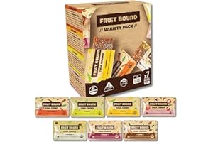 FRUIT BOUND Chia Bars Healthy Snacks Fruit Bars With Organic Chia Seed, Vegan Bar No Added Sugar, Plant Based Snack (7 Count, Variety Pack)