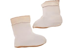 PartyKindom Thermal Fleece Boot Liners for Women Warm Cotton Rain Boot Socks for Hiking Skiing Cycling Winter