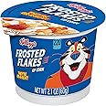 Kellogg's Frosted Flakes Breakfast Cereal Cups, Good Source of 8 Vitamins and Minerals, Original, 7.87lb Case (60 Cups)