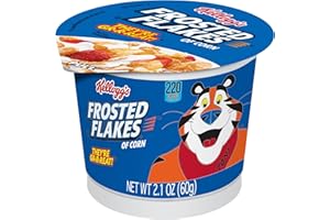 Frosted Flakes Cold Breakfast Cereal Cups, Good Source of 8 Vitamins and Minerals, Original, 7.87lb Case (60 Cups)