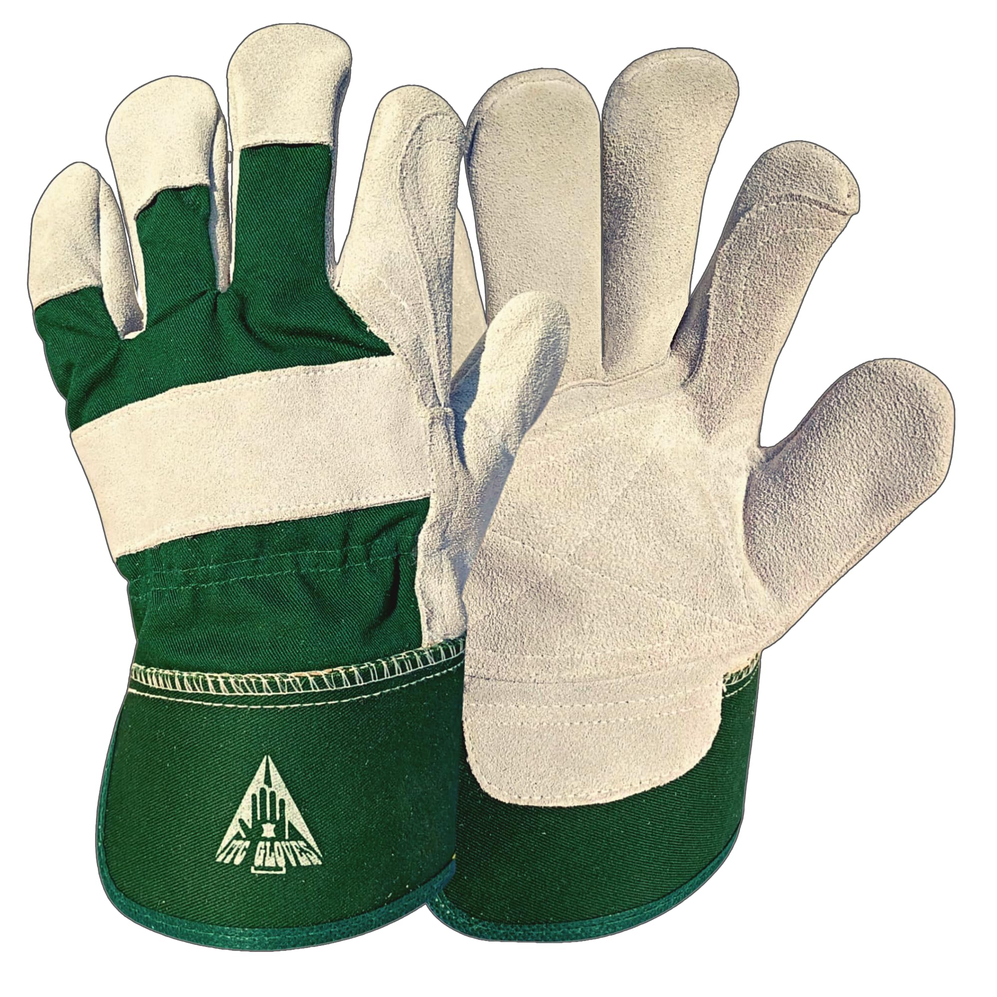 ITC Gardening Gloves for Men & Women, Heavy Duty Leather Garden Gloves, Thornproof & Breathable Work Gloves for Weeding, Planting, Pruning, and DIY Outdoor Tasks