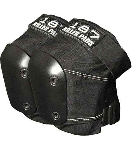 Amazon.com : 187 KILLER PADS, Junior, Black / Black : Sports