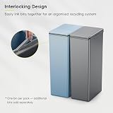 EKO Morandi 30L Kitchen Recycling Bin with Touch Top Lid Titanium Blue view 6