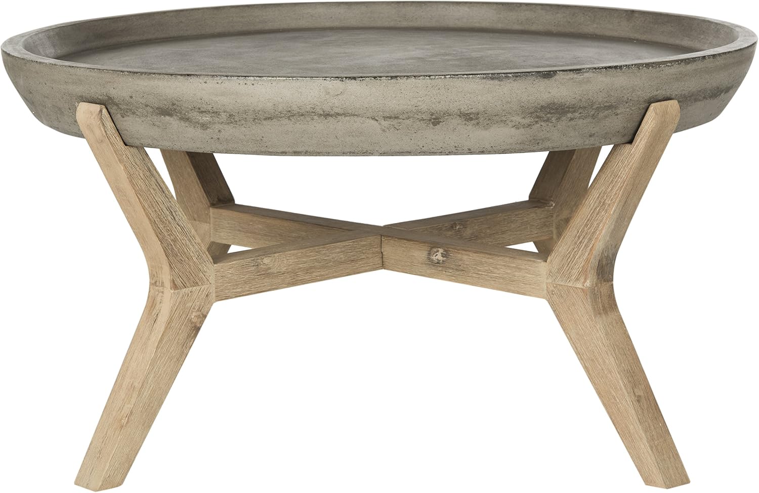 Safavieh Galloway Coffee Table Stone Dark Grey Amazon Co Uk Kitchen Home