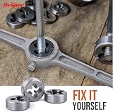 Hi-Spec 39pc Imperial SAE & Metric Tap & Die Set with Wrenches & Gauge view 4