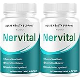 (2 Pack) Nervital Capsules - Official Advanced Premium Formula Nerve Health Support, All Natural Nervital Supplement Vitamins for Overall Health & Wellness Reviews, 120 Capsules for 2 Months