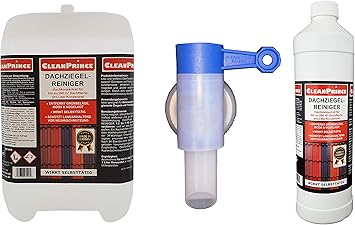 6 Liter Dachziegelreiniger Mit Ausgiesser Moos Grunspan Dach Vogelkot Ziegel Dachziegel Reiniger Dachziegel Reiniger Ziegeln Ziegel Reinigung Dachdecker Dacher Amazon De Drogerie Korperpflege