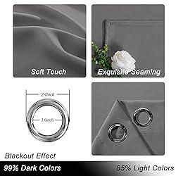 Hiasan Sliding Patio Door Blackout Curtains,1 Panel