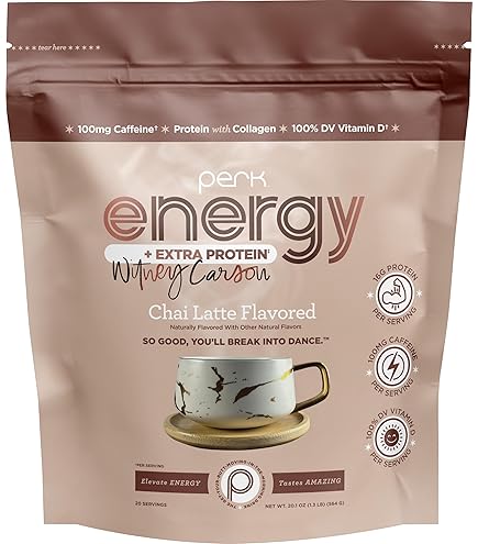 Amazon.com : Perk Energy Drink Mix (Vanilla Caramel Steamer) 10