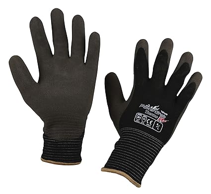 Kerbl 297582 PowerGrab Thermo Winterhandschuh W, Latex mit 2-lagig Acrylfutter