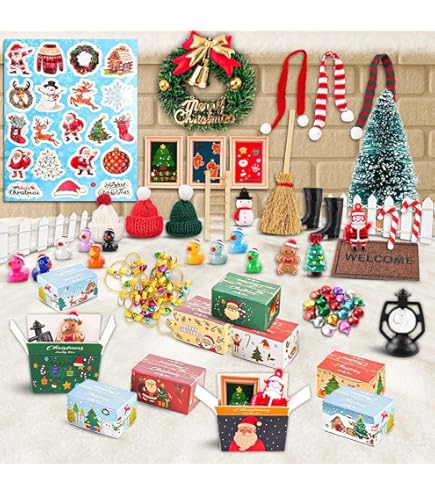 2 Guirnaldas Navideñas Mini De 5 M Con Luces Simuladas - Decoración DIY Para árboles De Navidad, Casas De Muñecas Y Manualidades Infantiles