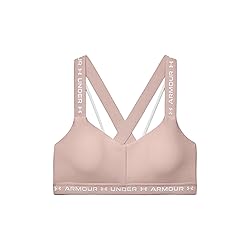 Under Armour Women's Crossback Low Bra, Dash Pink