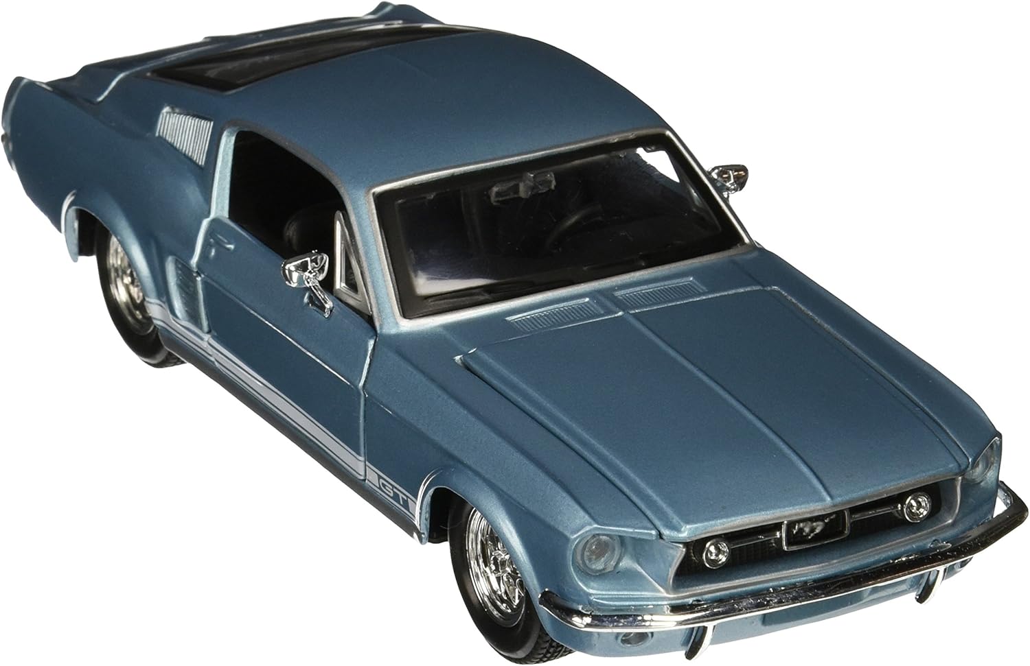 blue mustang toy car