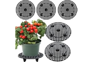 Gicare 6 Pack Pot Elevator for Plants , 12 Inch Heavy Duty Plant Riser for Pots Indoor , Outdoor Plant Stands for Patio Flower Pot ,Plant Pot Feet Outdoor Planters,Patio & Deck Floor Protector
