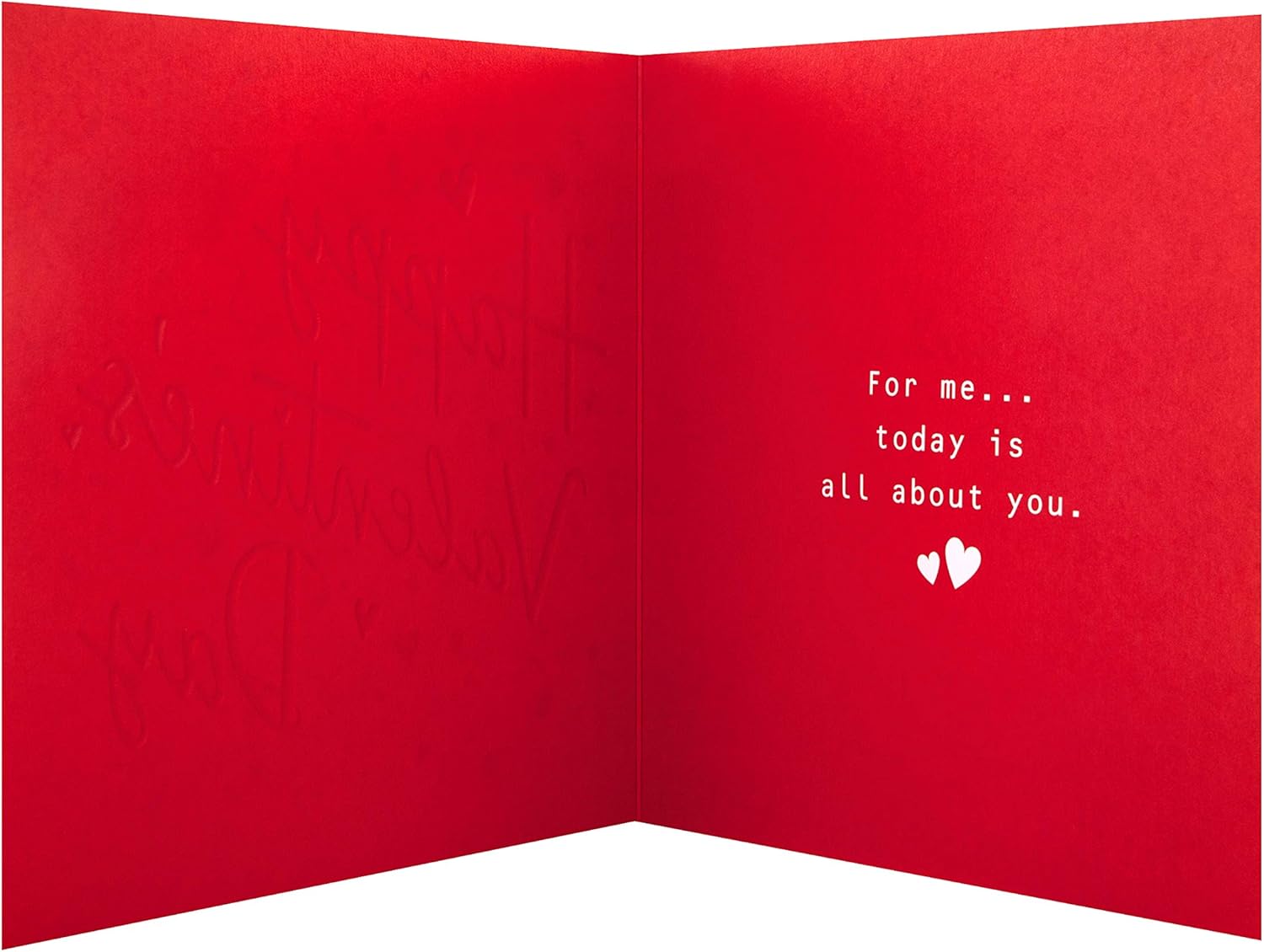Hallmark Valentines Day Card, Classic Red Hearts & Text Design, Red, Foiled Confetti & Hearts, 16 cm by 16 cm - Image 5