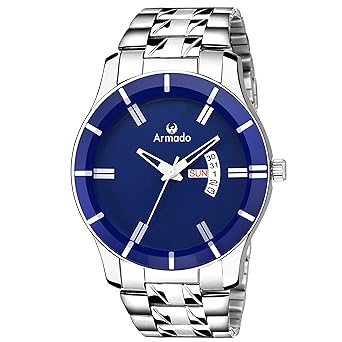 Day and Date Analogue Blue Dial Mens Watch(AR-205-BLU)