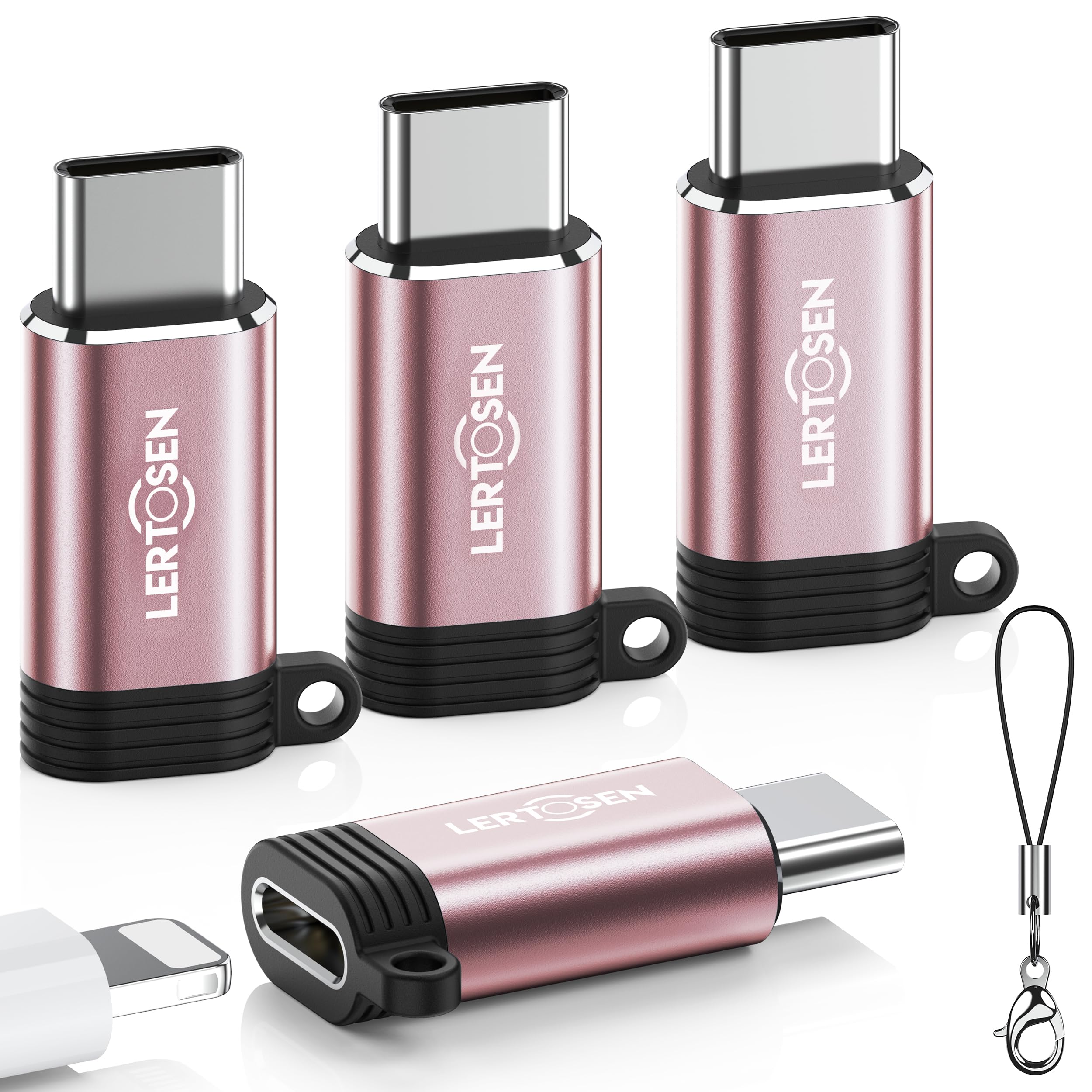 Photo 1 of 2 Pack Lightning to USB C Adapter for iPhone 15/16 Pro Max/Plus,Samsung S24,iPad Air,Fast Charging & Data Transfer,Type C Charger Connector Cable,Not for Audio/Headphone/OTG,for iPhone 16/15 Charger