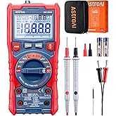 AstroAI Digital Multimeter Tester TRMS 20000 Counts with Higher Resolution Auto-Ranging Voltmeter; Accurately Measures Voltage Current Resistance Diodes Continuity Duty-Cycle Capacitance Temperature