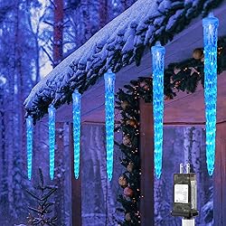Icicle Lights Outdoor, 30Ft Meteor Shower Lights