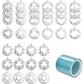 Allazone Charm Set, 36 PCS Mixed Flower Cat Open Bezels for Resin Casting, Silver Alloy Frame Pendants, Necklaces Earrings Making Supplies