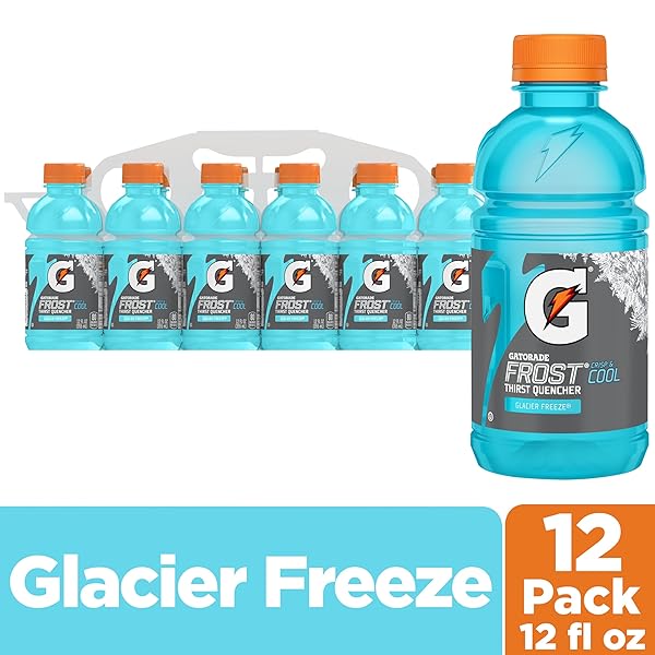 GATORADE THIRST QUENCHER, GLACIER FREEZE, 12 FL OZ  SINGLE