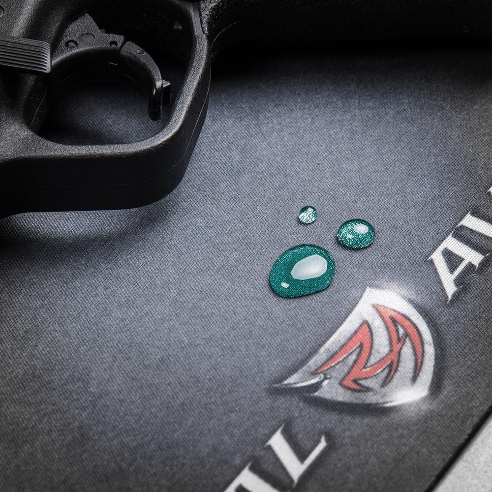 Real Avid Handgun Smart Mat - 19x16”, Pistol Cleaning Mat with Red, Magnetic Parts Tray, Heavy-Duty, Oil-Resistant, Solvent-Resistant Protective Gun Cleaning Mat : Sports & Outdoors
