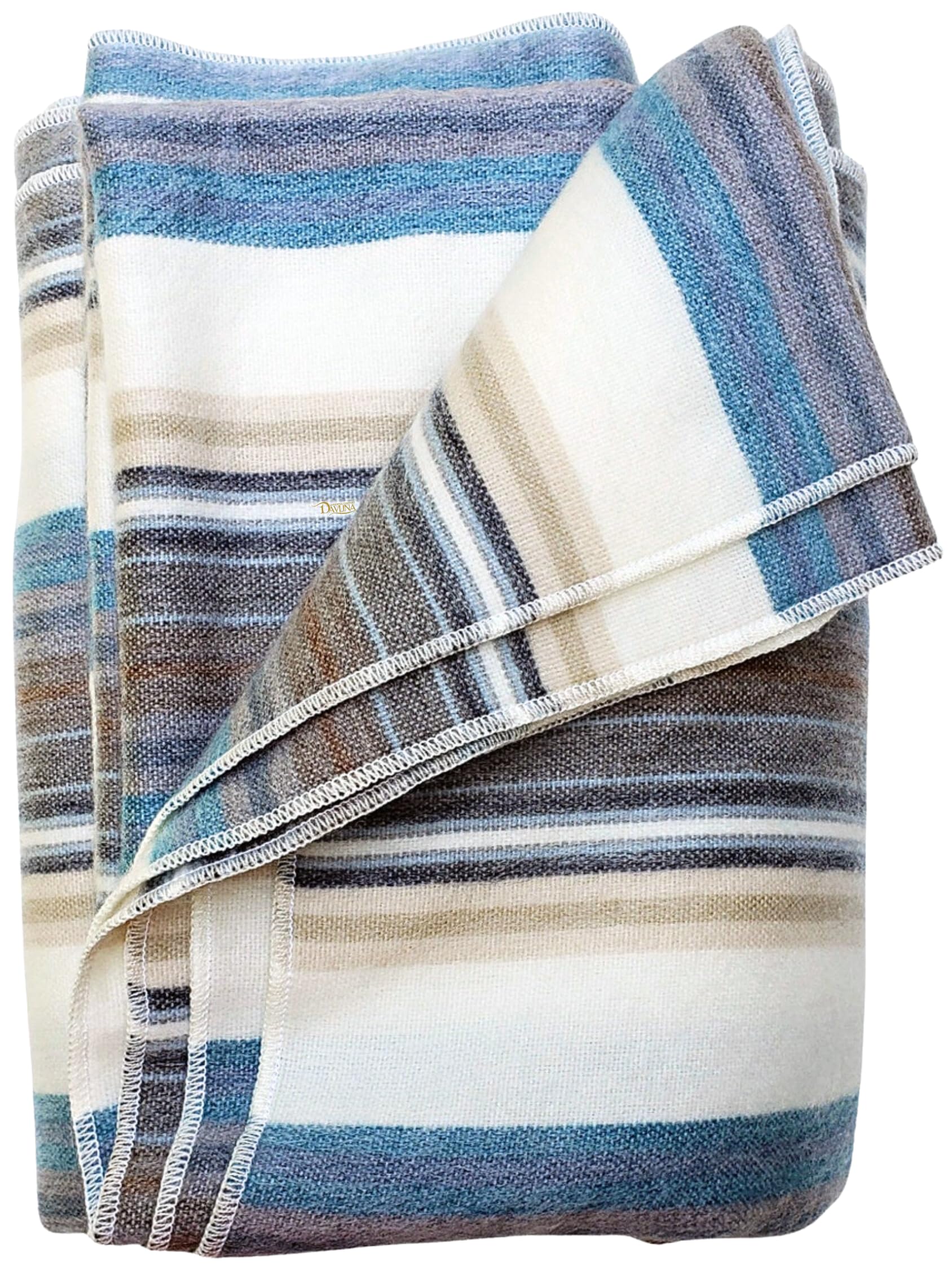 DAVLINA, Alpaca Wool Throw Blanket | 65" x 95" | Super Soft, Lightweight, Breathable and Hypoallergenic | Non-Itchy or Scratchy — image 1