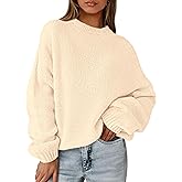 PRETTYGARDEN Women's Fall Oversized Sweaters Dressy Casual Long Sleeve Chunky Knit Winter Pullover Tops 2026 Holiday Outfits