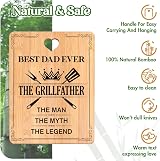 Apjielop Bamboo Cutting Board Gift for Dad Fathers Day Birthday Engraved view 3