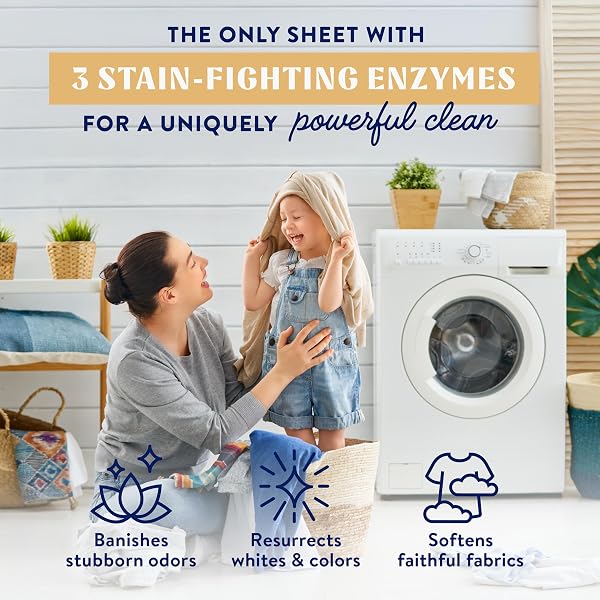 CLEANCULT LAUNDRY DETERGENT SHEETS – RESEALABLE BOX – 3 STAIN FIGHTING ENZYMES – JUNIPER SANDALWOOD – 60 LOADS – FREE OF HARSH CHEMICALS – NO MESS – NO PLASTIC WASTE