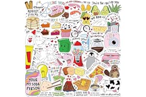 UAITODEE Valentine Pun Stickers, Funny Love Stickers, Water Bottle Laptop Scrapbooking Decals, Valentines Day Gifts(50 Pack)