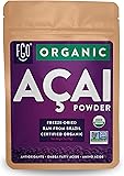 Organic ACAI Powder (Freeze-Dried) | 2oz Resealable Kraft Bag | 100% Raw Antioxidant Superfood Berry From Brazil | by…