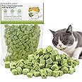 HavenJanny 120g Freezed Drying Cat Grass Treats for Cat, Cat Grass Teething Stick Snacks for Cats Hairball Removal and Teeth Cleaning