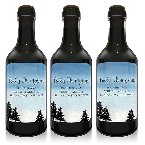 wine bottle baby shower favors