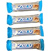 Zero's Candy Bar, White Fudge Covered Caramel, Peanut and Almond Nougat, 52g each. (Pack of 4)