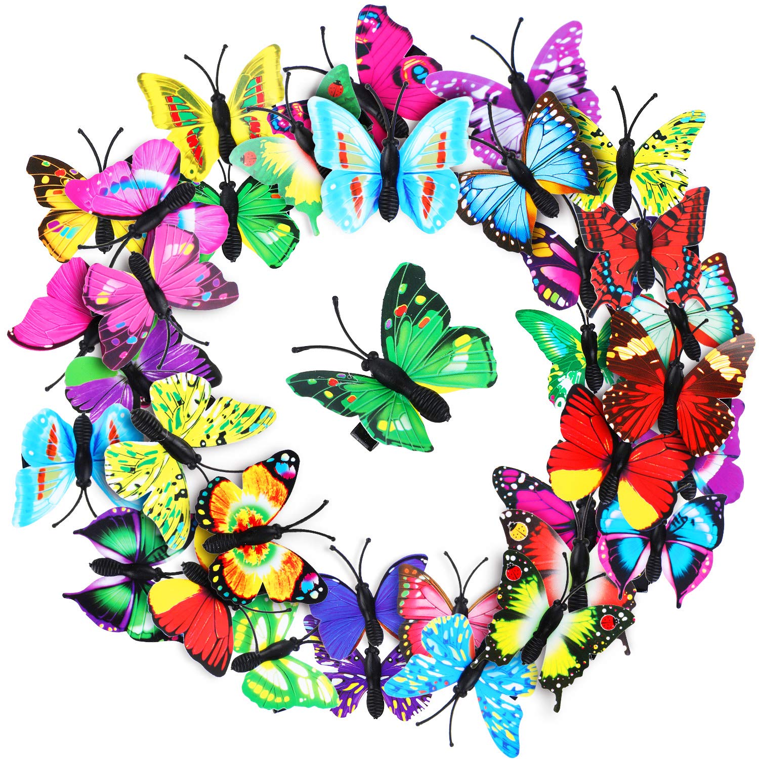 Photo 1 of *Missing Parts*
36 Pieces Butterfly Hair Clips Baby Girl Toddler Colorful Butterfly Barrettes 3D Wedding Hair Clips for Bridal Women Halloween Party Favors